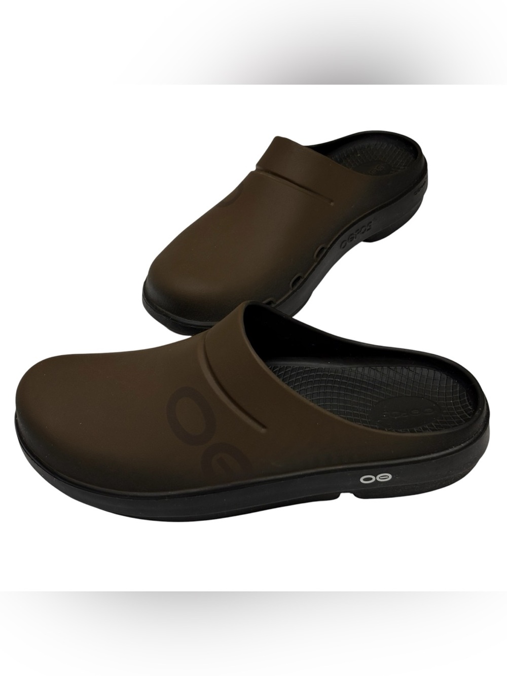 OOFOS Oocloog Recovery Clog Brown Sandal Unisex M10 W12 Comfort Slip On
